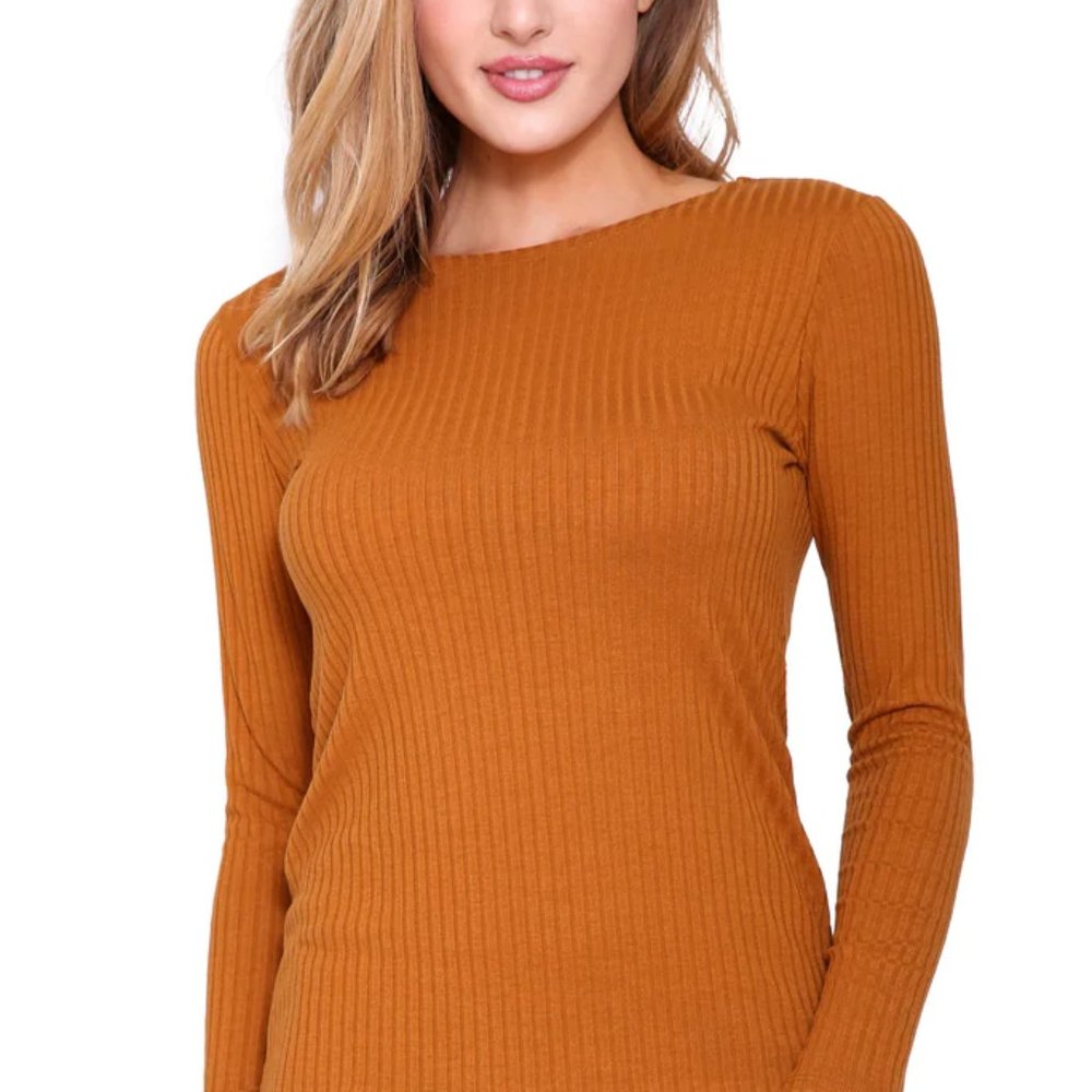 black ribbed basic tee - Picture 4 of 4